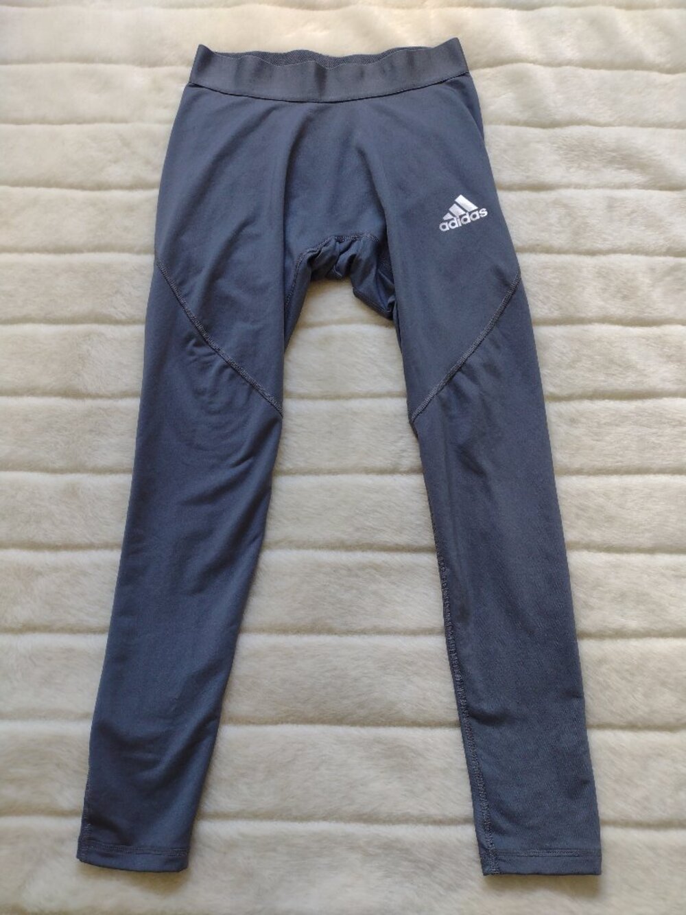 Adidas Men's Alphaskin Fitness Tight Compression Pants Gray Medium